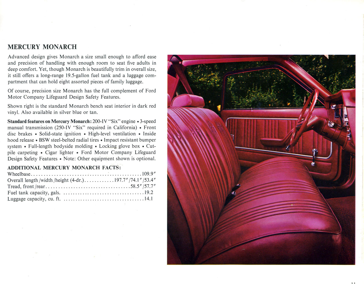 1976 Mercury Range Brochure Page 11